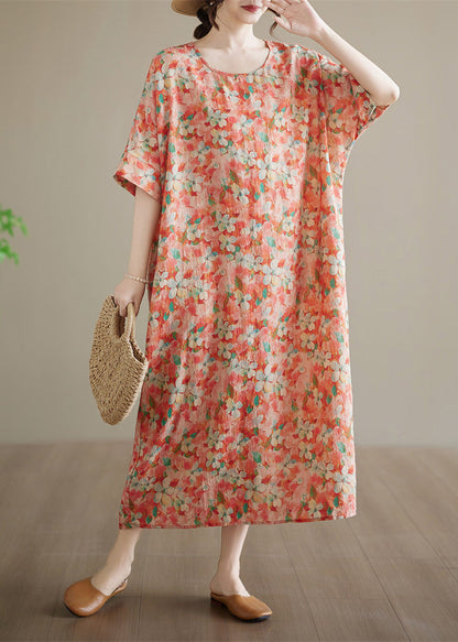 Kvinders Langærmet Patchwork Kjole Casual Stil 1