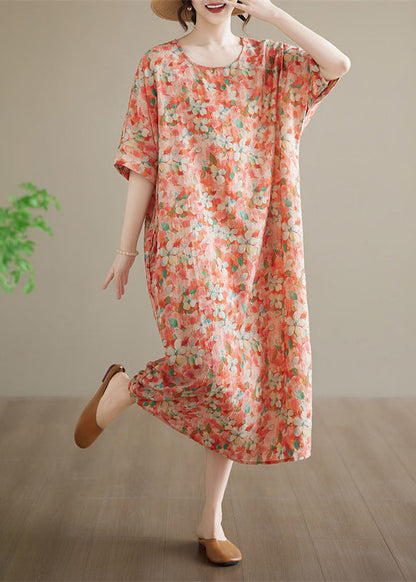 Kvinders Langærmet Patchwork Kjole Casual Stil 2