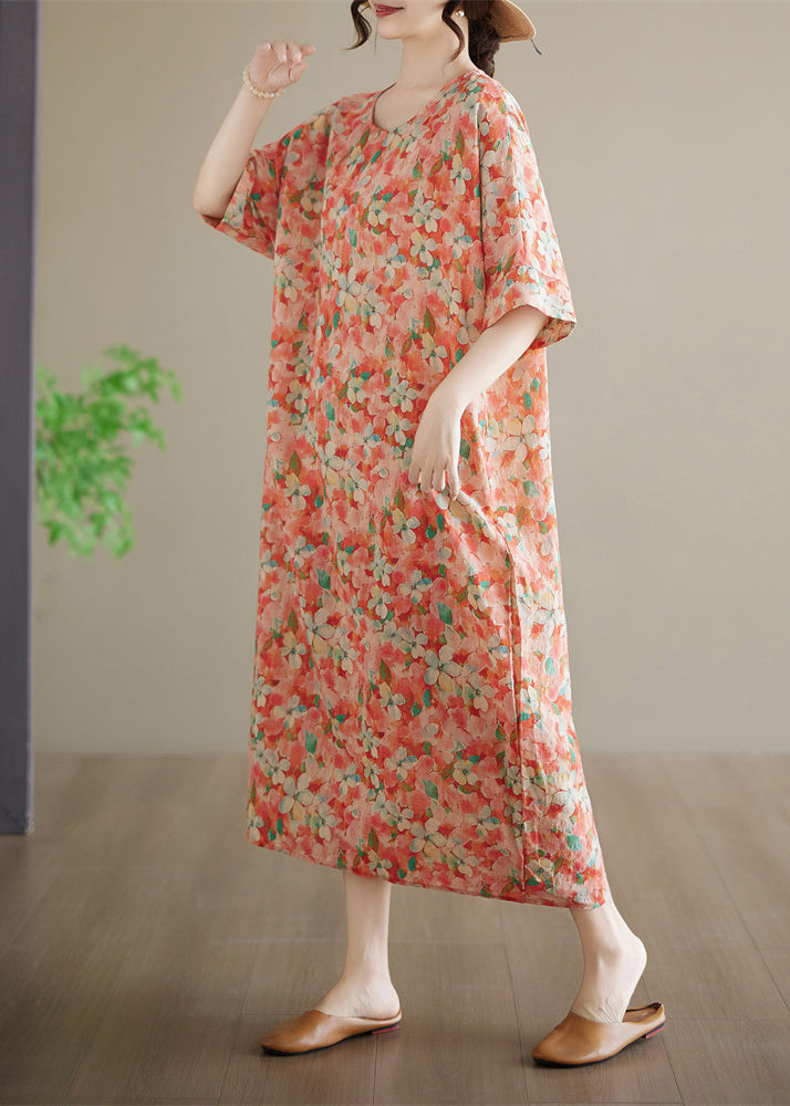 Kvinders Langærmet Patchwork Kjole Casual Stil 3