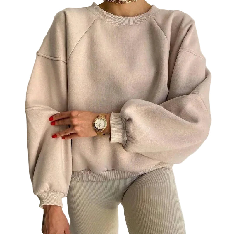 Kvinders Langærmet Sweater Løs Stil 0