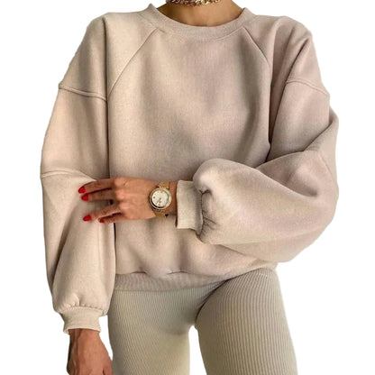 Kvinders Langærmet Sweater Løs Stil 0