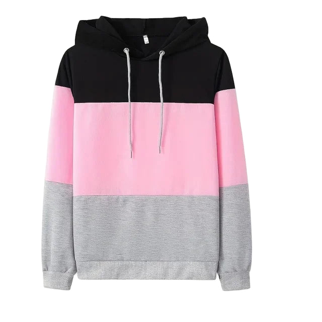 Kvinders Langærmet Sweatshirt Farveblok Design 0