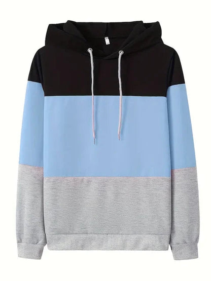 Kvinders Langærmet Sweatshirt Farveblok Design 6