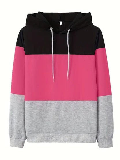 Kvinders Langærmet Sweatshirt Farveblok Design 9