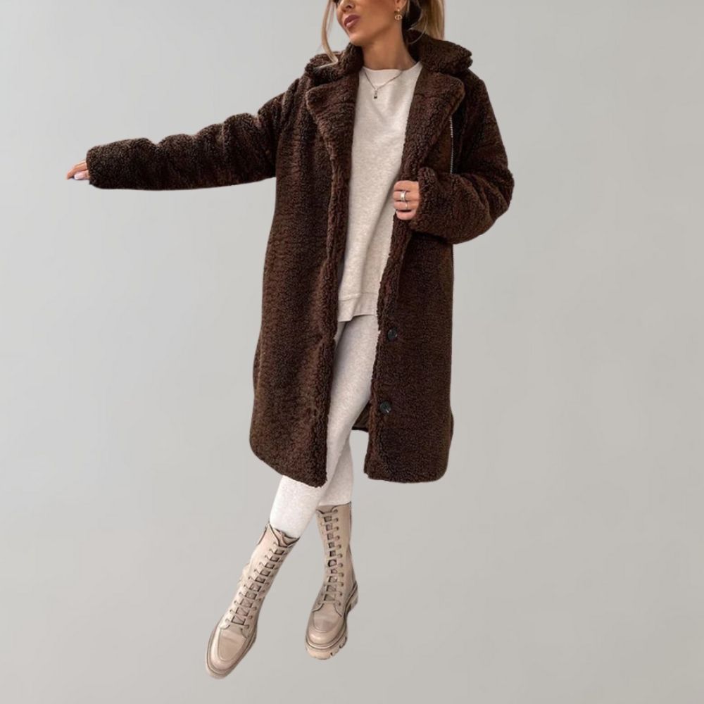 Kvinders Lange Frakke Vinterstil 7