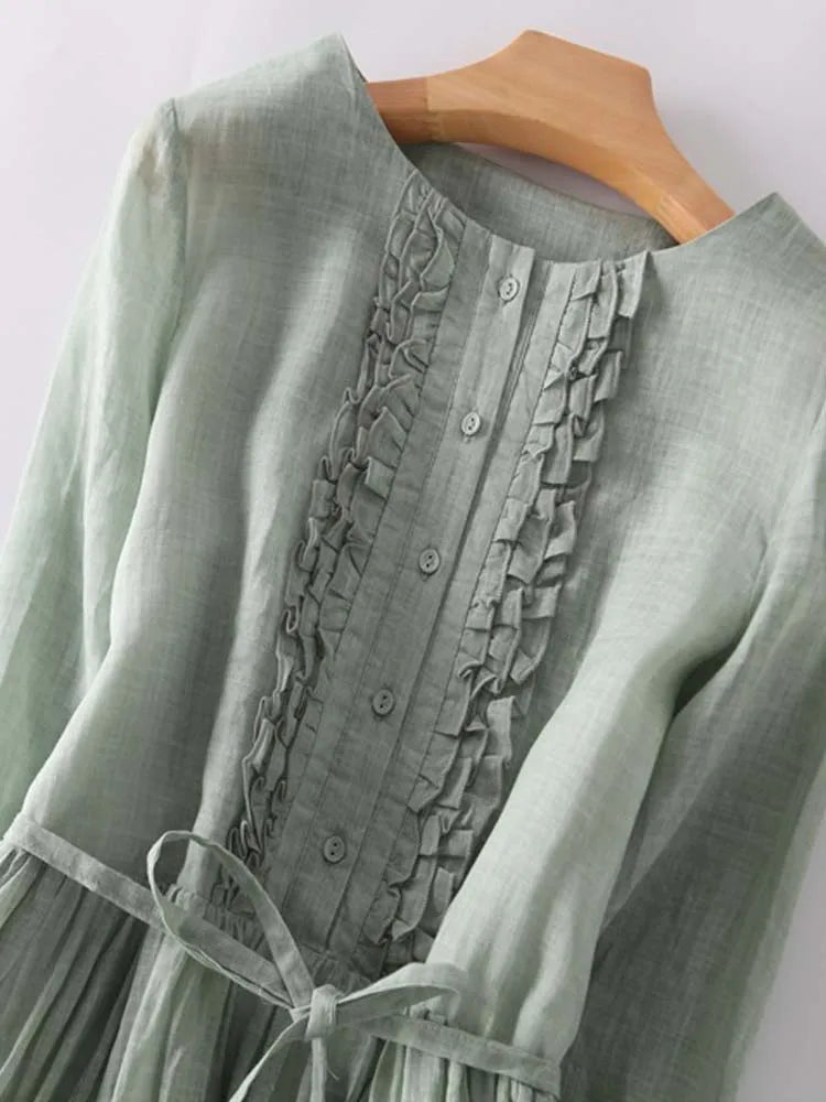 Kvinders Lange Kjole Boheme Stil 4