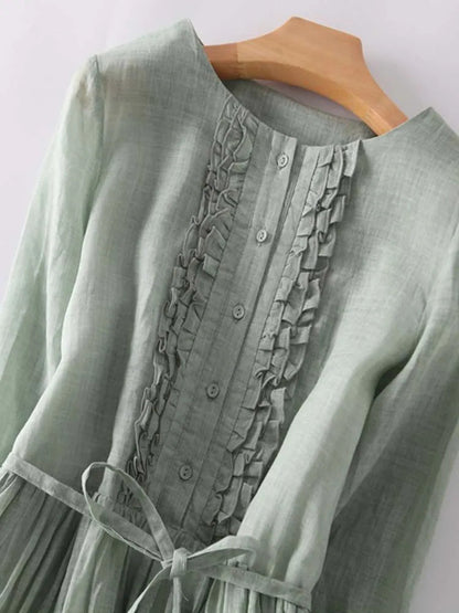 Kvinders Lange Kjole Boheme Stil 4