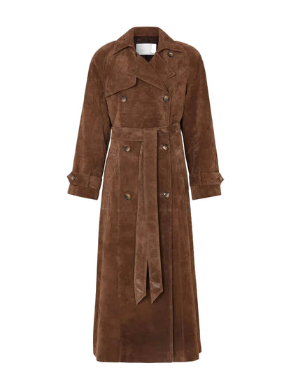 Kvinders Langline Trenchcoat Stilfuld 0