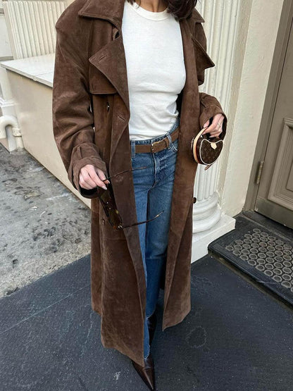 Kvinders Langline Trenchcoat Stilfuld 1