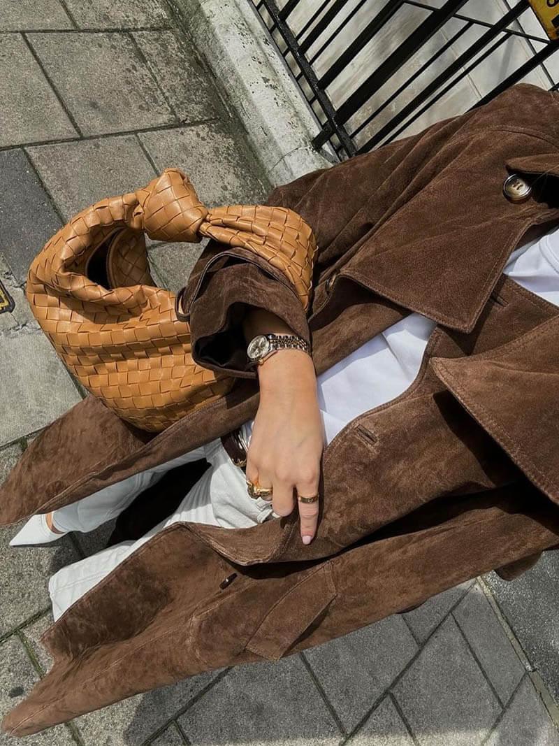 Kvinders Langline Trenchcoat Stilfuld 5