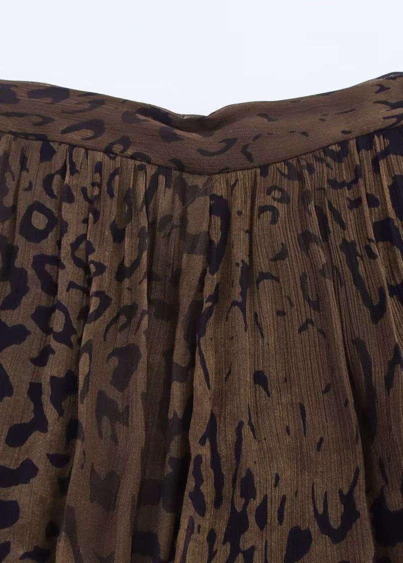 Kvinders Lanternebukser med Leopardprint 1