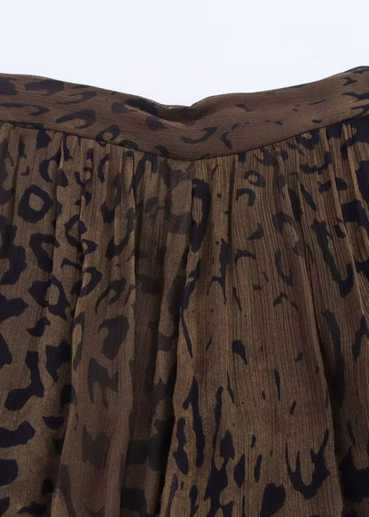 Kvinders Lanternebukser med Leopardprint 1
