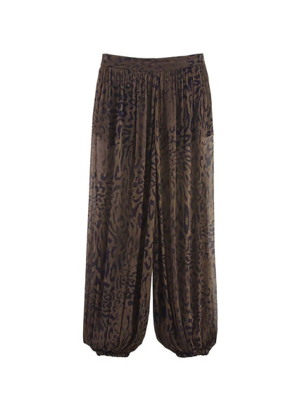 Kvinders Lanternebukser med Leopardprint 4
