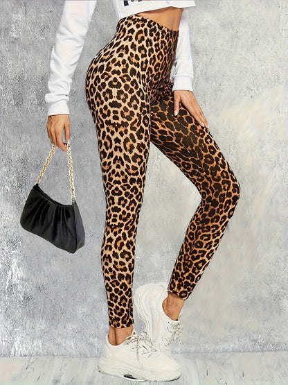 Kvinders Leggings Luipaardprint Stretch Polyester 1