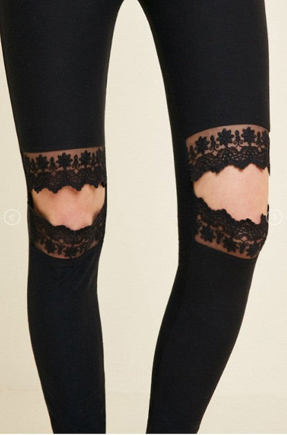 Kvinders Leggings med Udsnit i Blonde 3
