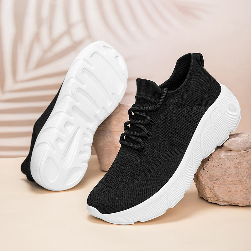 Kvinders Lette Sneakers med Elastisk Snøresystem 1