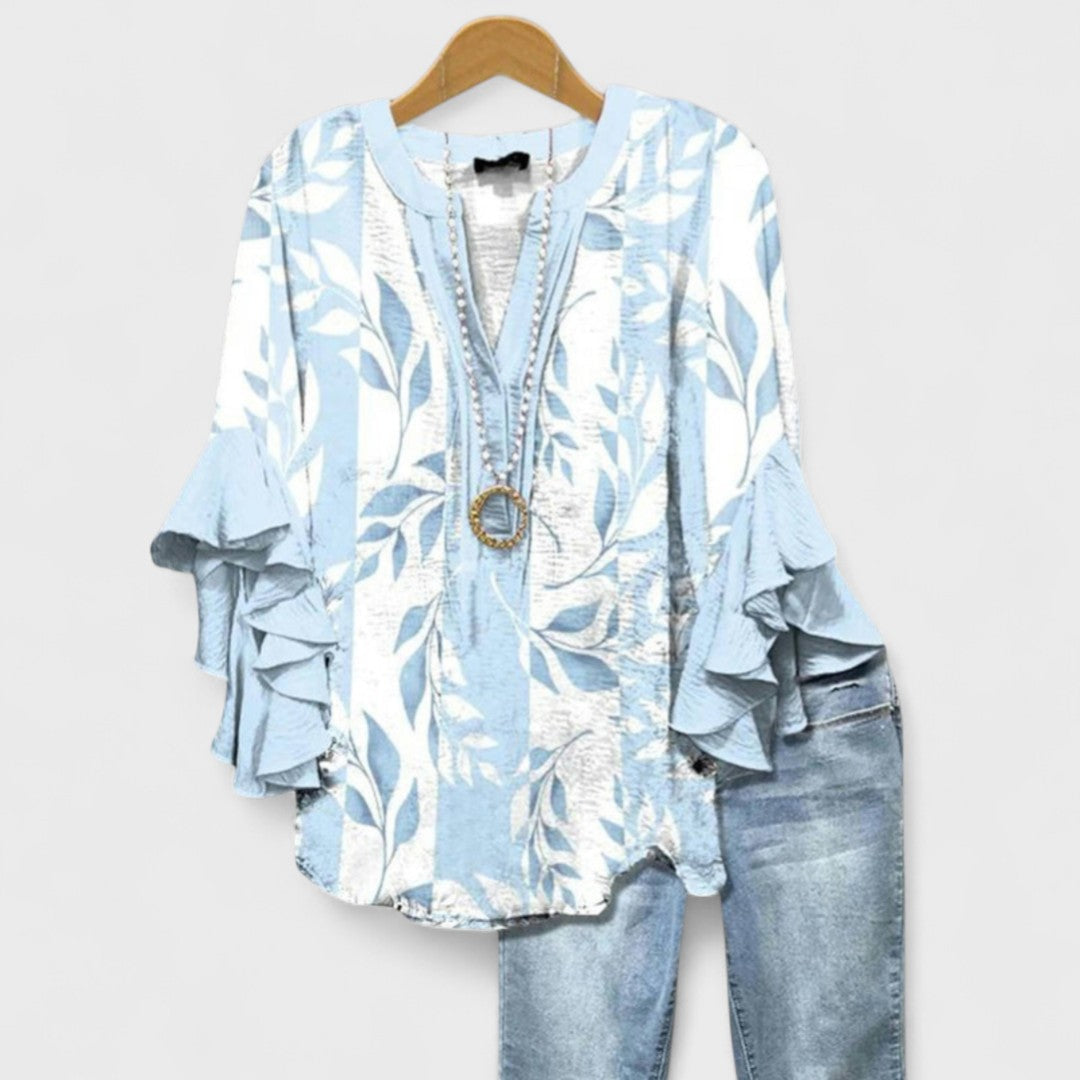 Kvinders Letvægts Bluse med Feminin Charme 1