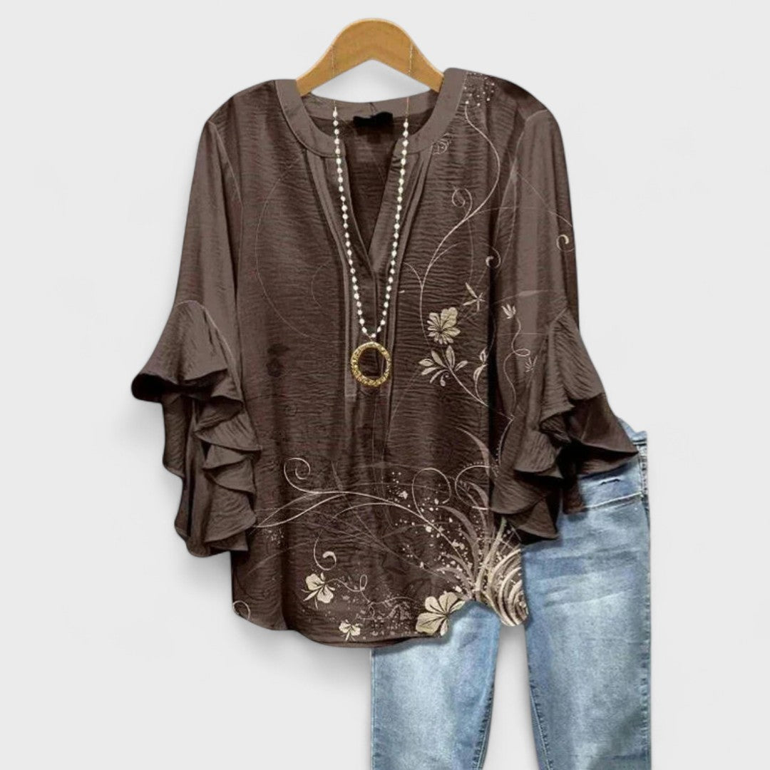 Kvinders Letvægts Bluse med Feminin Charme 3