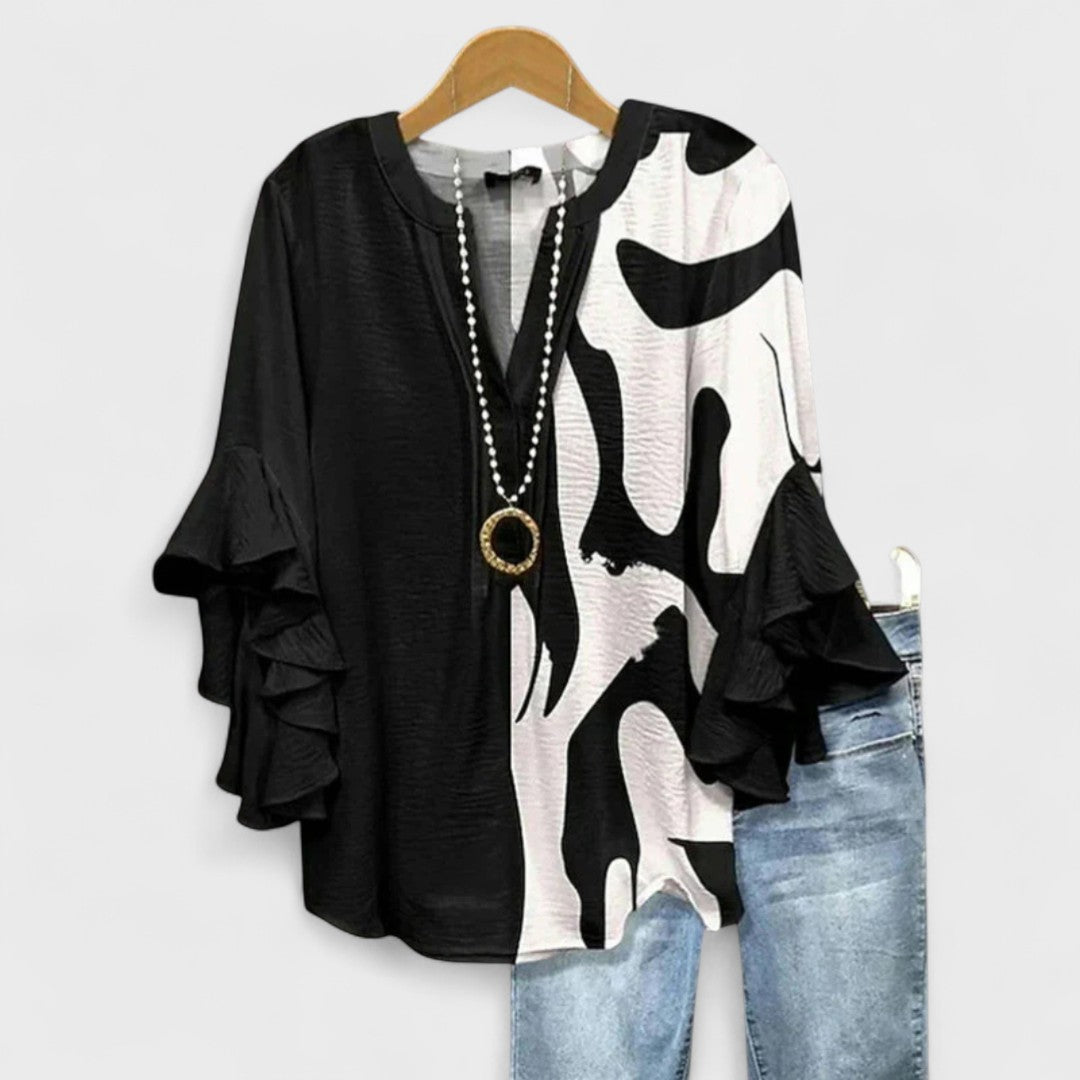 Kvinders Letvægts Bluse med Feminin Charme 4