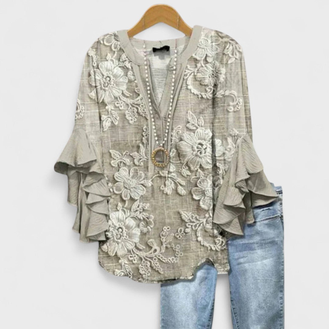 Kvinders Letvægts Bluse med Feminin Charme 7