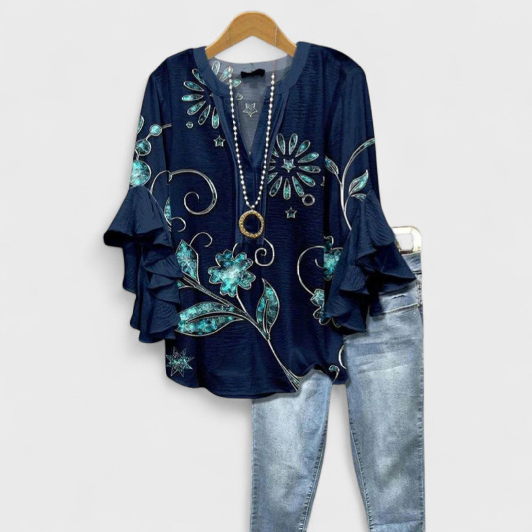 Kvinders Letvægts Bluse med Feminin Charme 9