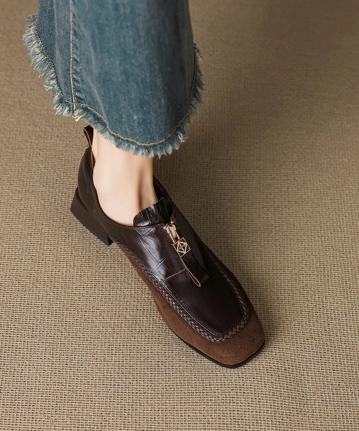 Kvinders Loafers Retro Chunky Stil 2