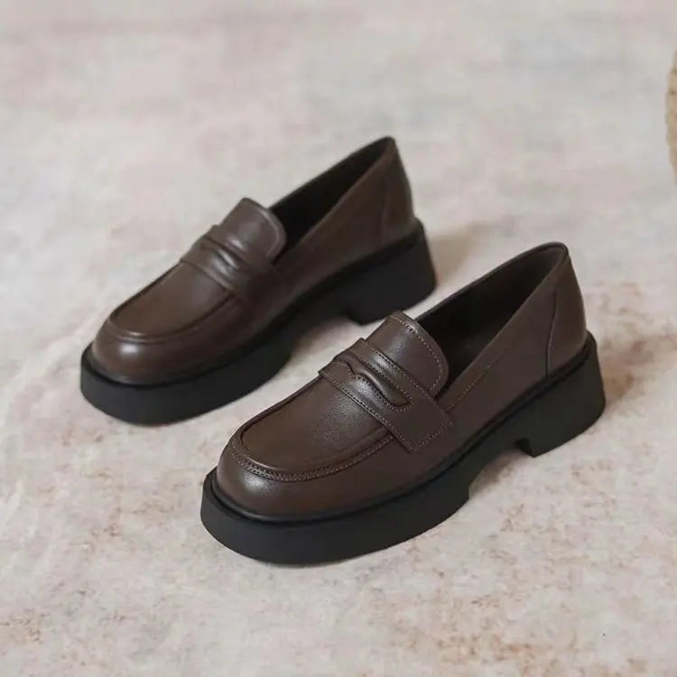 Kvinders Loafers med Chunky Såler 6