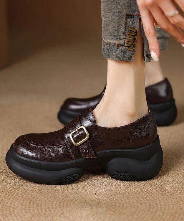 Kvinders Loafers med Plateauhæl 2