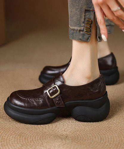 Kvinders Loafers med Plateauhæl 2
