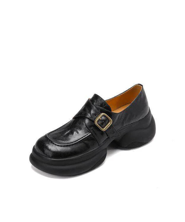 Kvinders Loafers med Plateauhæl 4