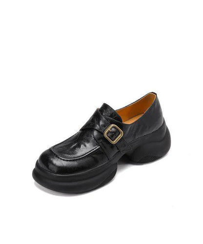 Kvinders Loafers med Plateauhæl 4