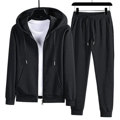 Kvinders Loungewear Sæt Trendy Vaffelstrik 0