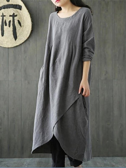 Kvinders Maxi Kjole Asymmetrisk 1