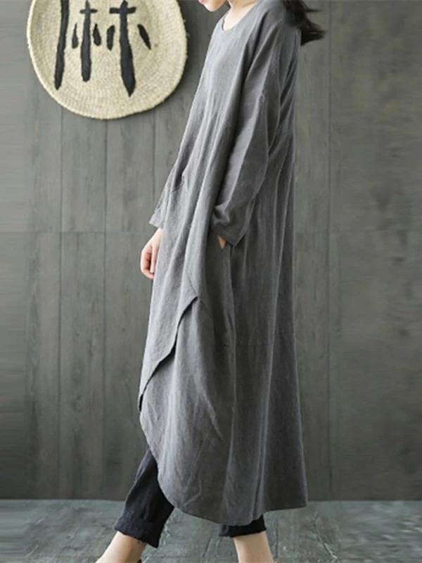 Kvinders Maxi Kjole Asymmetrisk 2