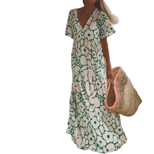 Kvinders Maxi Kjole Bohemian Stil 0