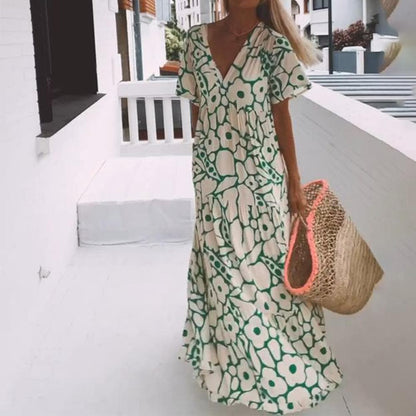 Kvinders Maxi Kjole Bohemian Stil 4