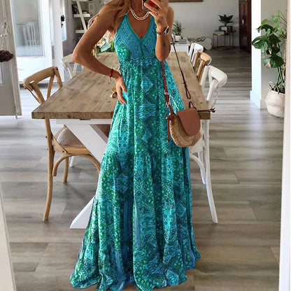 Kvinders Maxi Kjole Boho Stil 4
