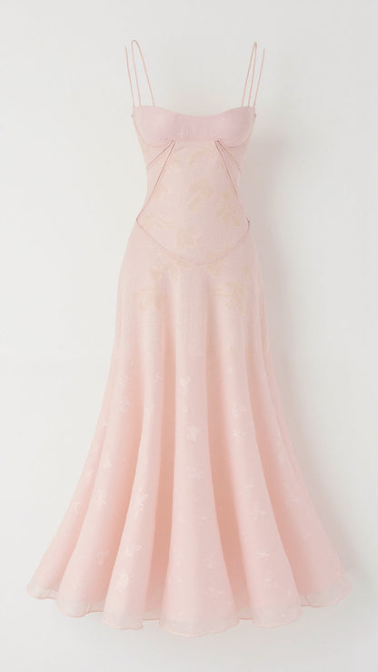 Kvinders Maxi Kjole Slip Silhuet Elegant 5