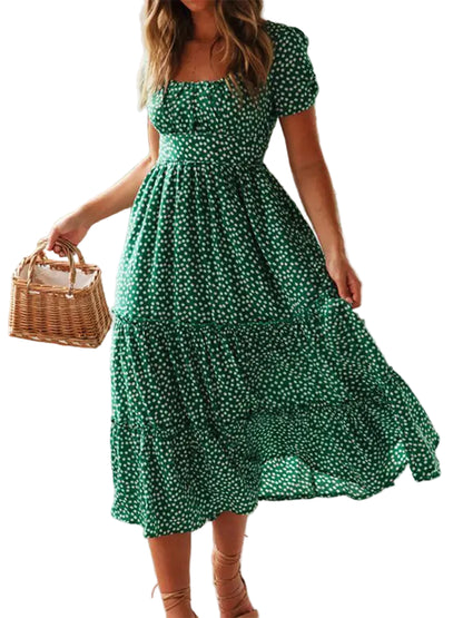 Kvinders Maxi Kjole med Blomsterprint 0
