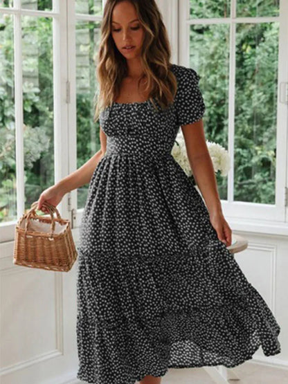 Kvinders Maxi Kjole med Blomsterprint 6