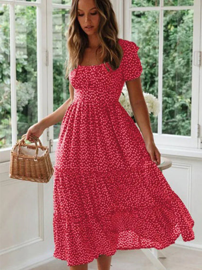 Kvinders Maxi Kjole med Blomsterprint 7