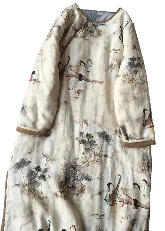 Kvinders Maxi Parka Patchwork Stilfuld 0