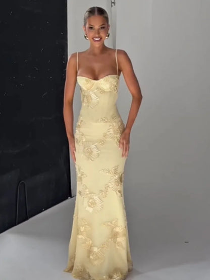 Kvinders Maxikjole Blomsterprint Ærmeløs 5