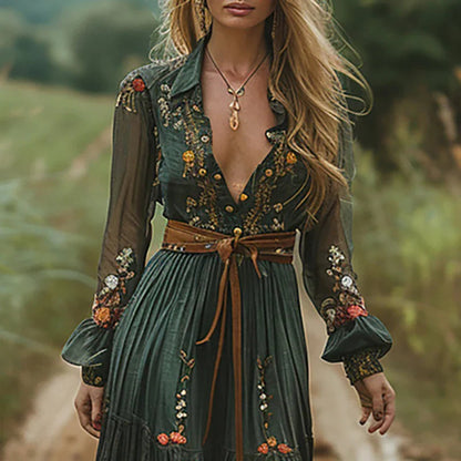 Kvinders Maxikjole Boho-Chic Stil 1