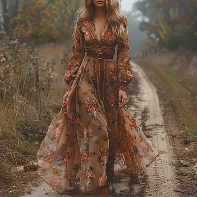 Kvinders Maxikjole Boho-Chic Stil 3