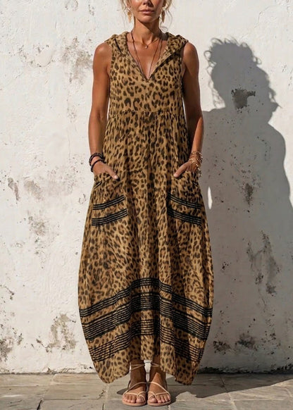 Kvinders Maxikjole Boho Stil Ærmeløs 1