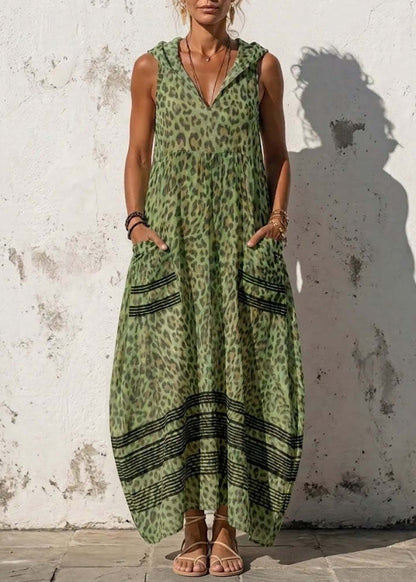 Kvinders Maxikjole Boho Stil Ærmeløs 2