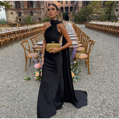 Kvinders Maxikjole Halter Neck 11