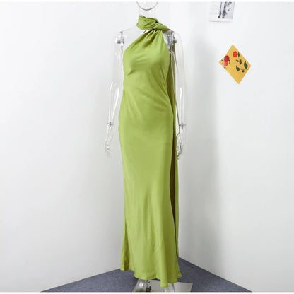 Kvinders Maxikjole Halter Neck 7