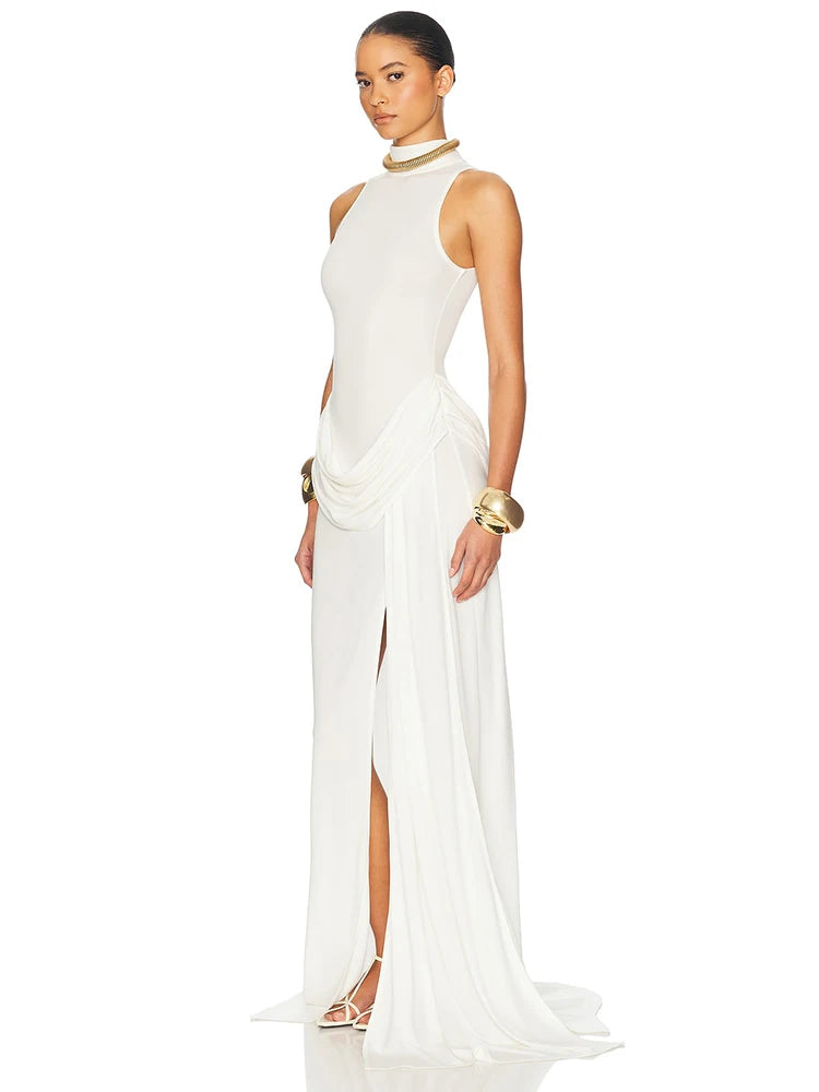 Kvinders Maxikjole med Off-Shoulder Design 3